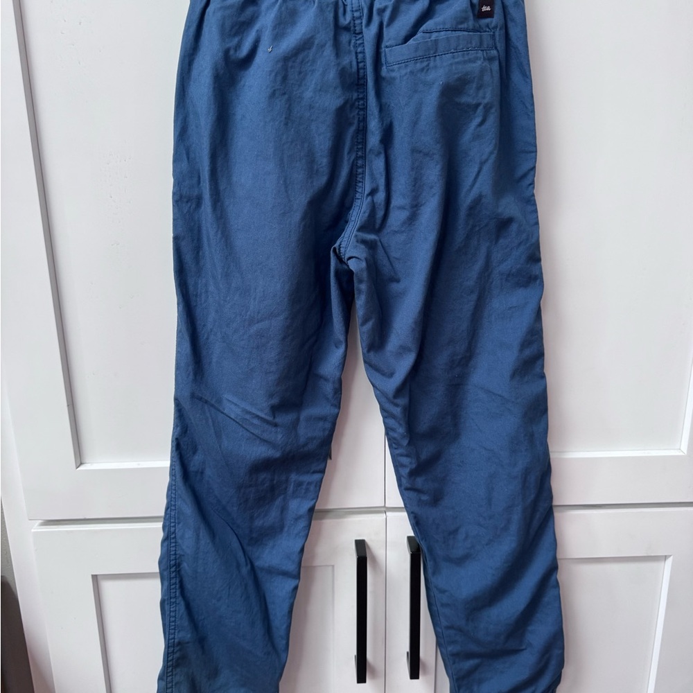 Tea Collection Boys Hersey Lined Pants Size 12. Slate Blue Lightly Used